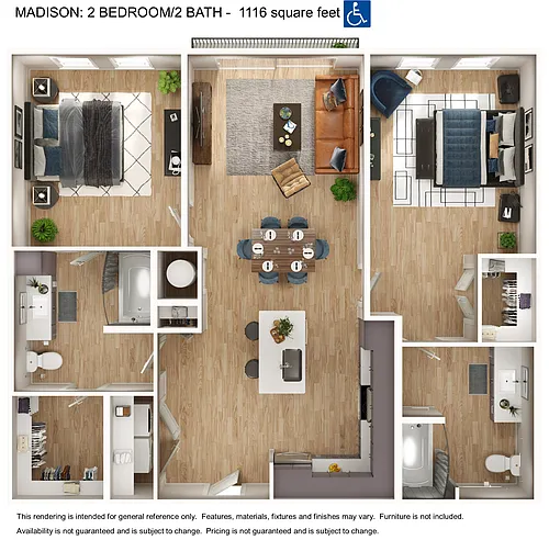 Floor plan B1-HC - Madison