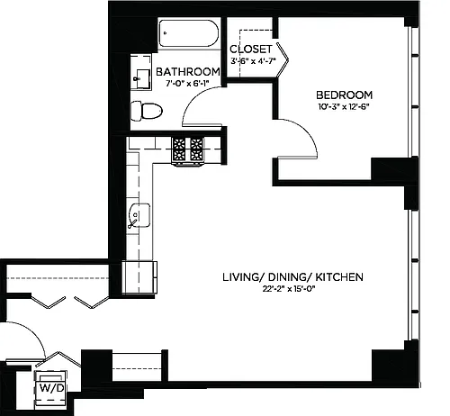 Floor plan 1E
