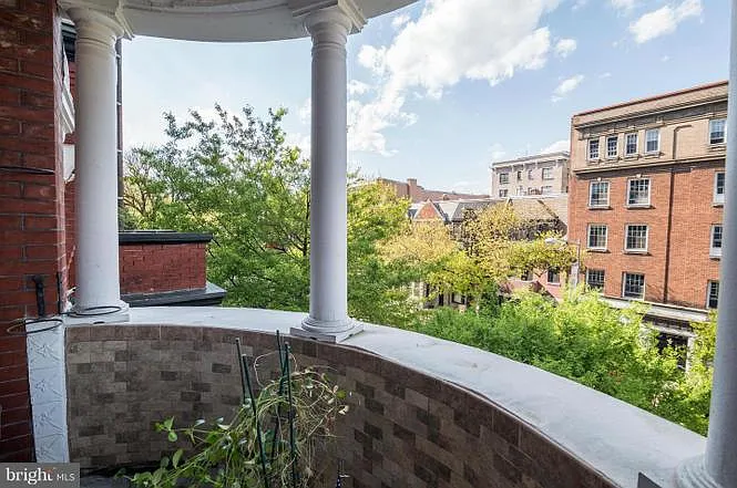 Juliette balcony off the third floor library / office / third bedroom