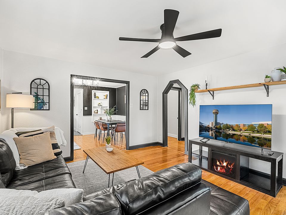 Spacious Living Room with Smart TV