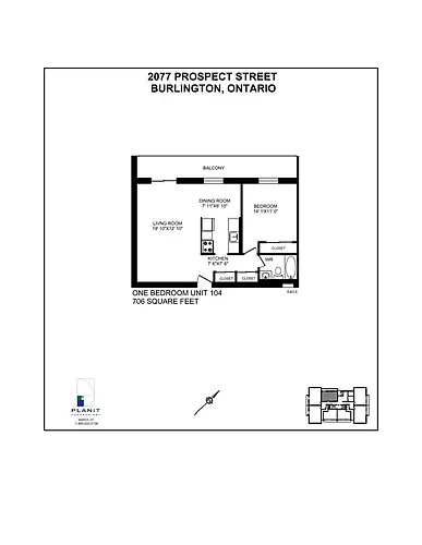 Floor plan 1 Bedroom