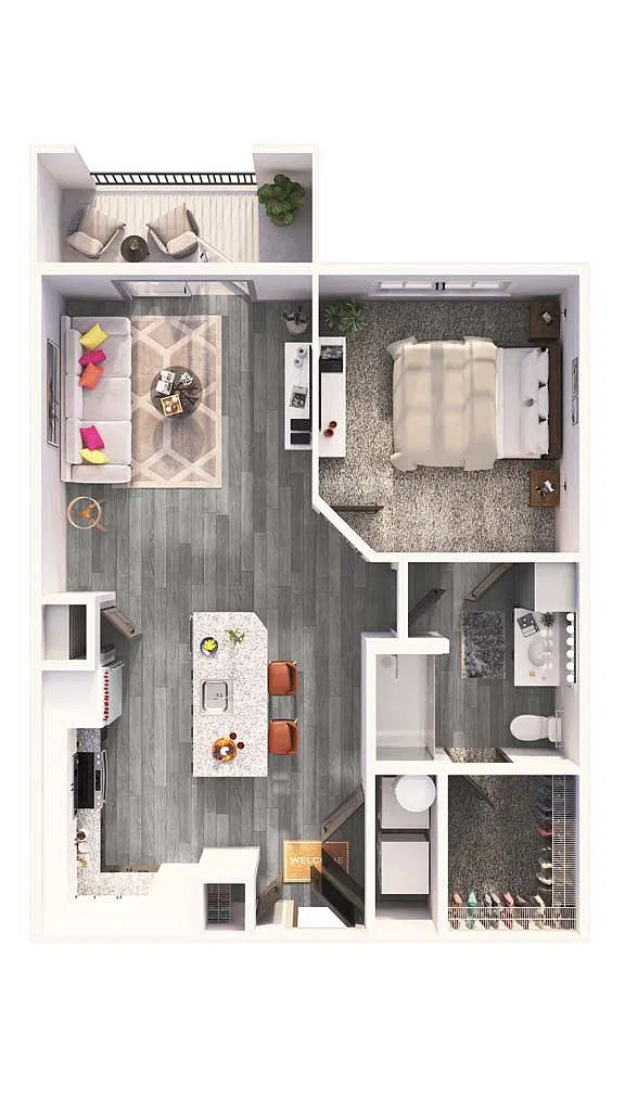 Floor plan The Lantana - Apartment Home
