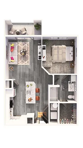 Floor plan The Lantana - Apartment Home
