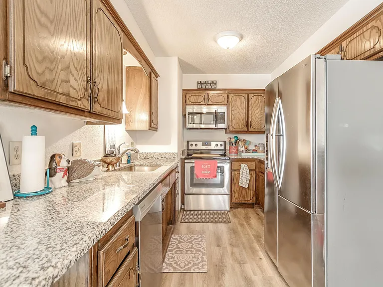 kitchen with stainless steel appliances