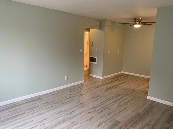 Living room into kitchen view