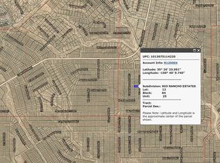 Rio Rancho Estates U25 B84 L12 NE, Rio Rancho, NM 87124