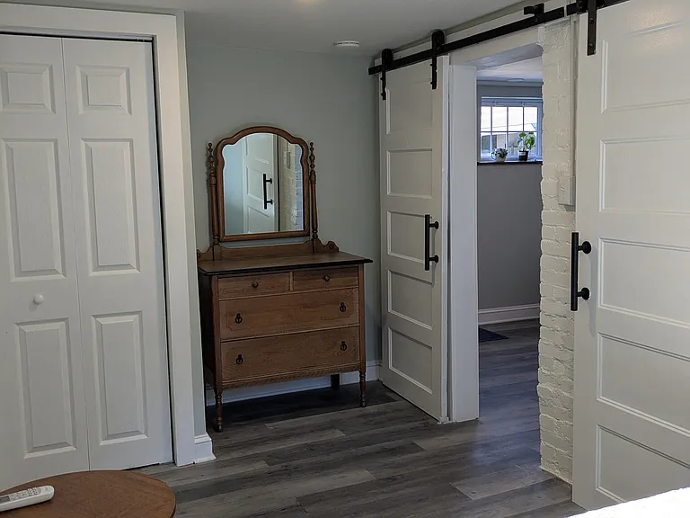Downstairs bedroom includes 2 closets