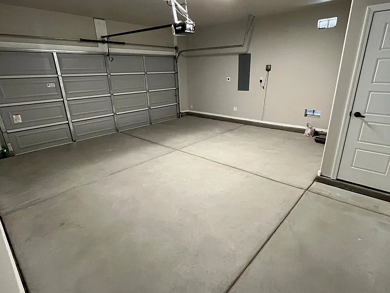 Finished garage