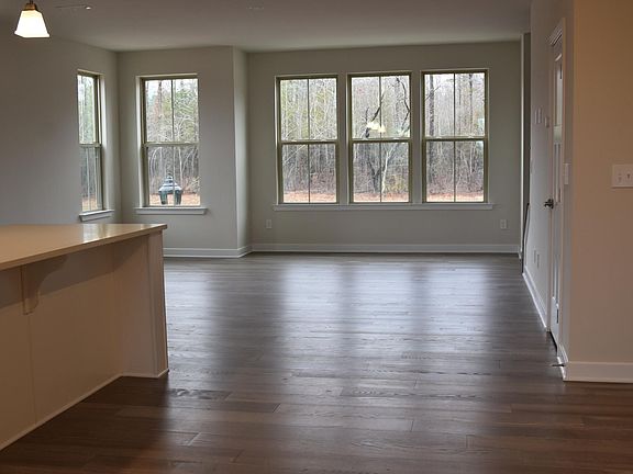 Living area next to kitchen