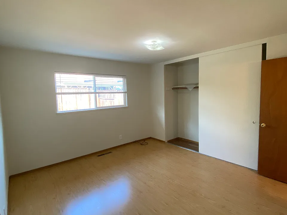 Master bedroom with large closet