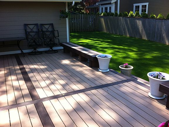 Composite deck for entertaining