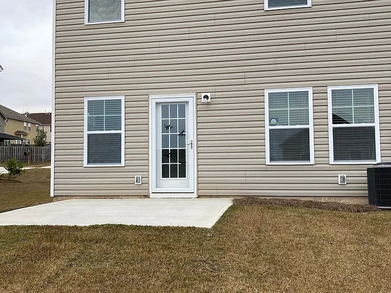 Back view of house