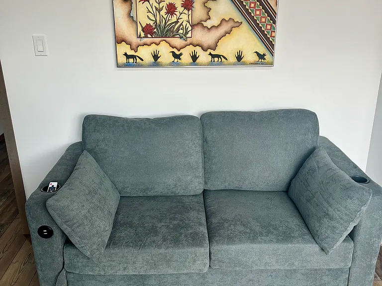 This makes into a comfy bed.