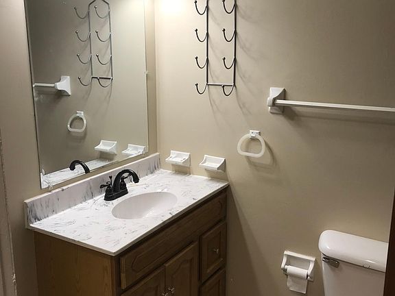 Bathroom (new vanity, mirror, light)