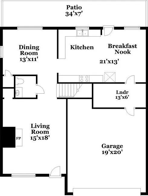 4 bed, 2.5 bath, 2190 sqft, $1,915 — Photo 2