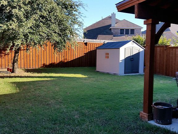 Bolted down 8x10 shed
