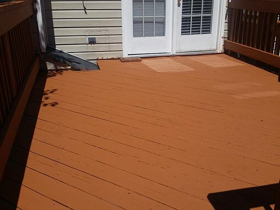 Newly painted Deck