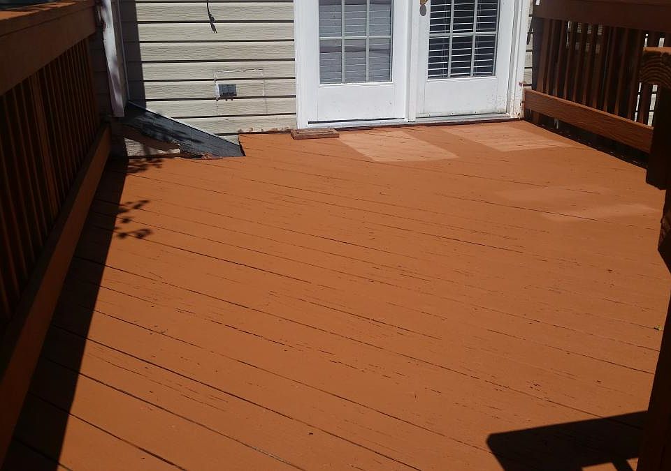 Newly painted Deck