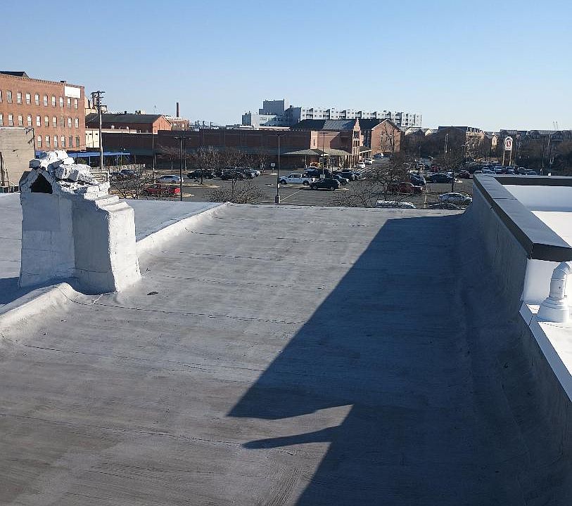 view from rooftop deck