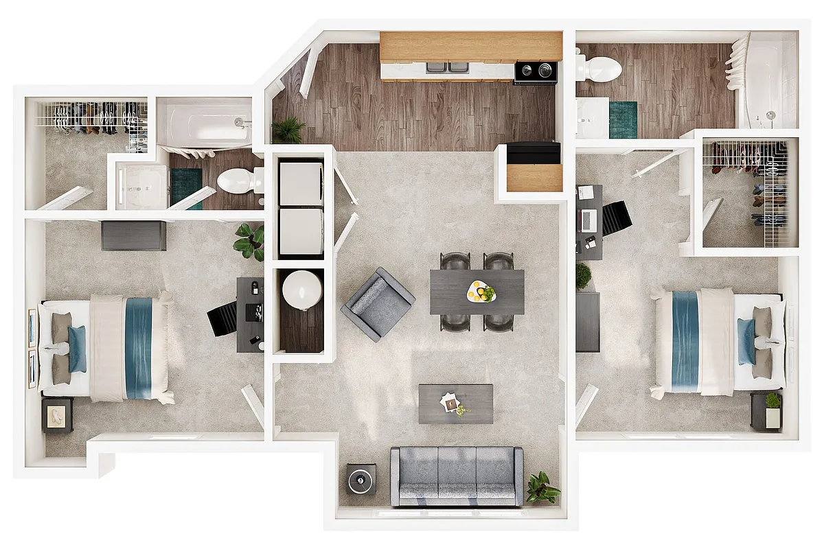 Floor plan B2 - C