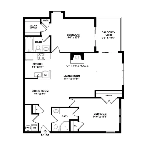 Floor plan The Chilmark with Sunroom