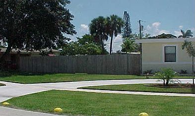 North sideof front yard