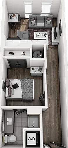Signature 1909 Keystone 1x1 Floor Plan Signature 1909 Keystone 1x1 Floor Plan