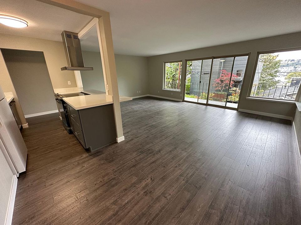 Living and kitchen and dining