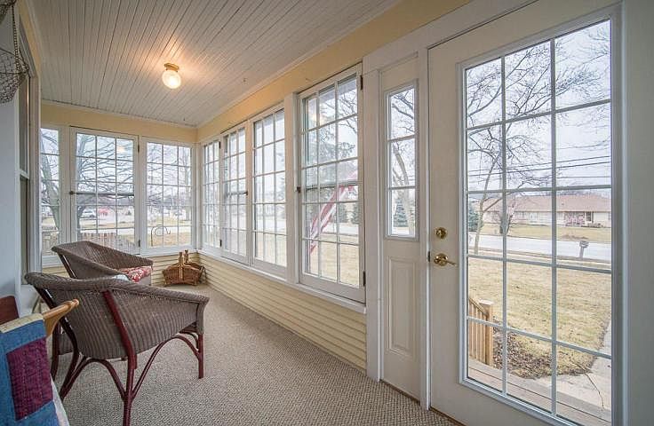 Sunny front porch