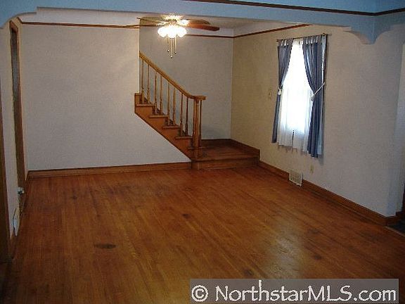 Hardwood floor dining room