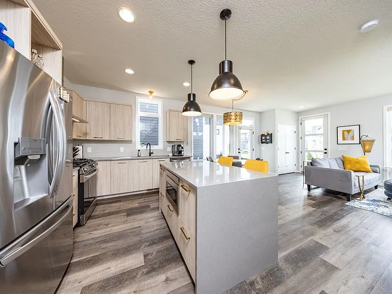 Waterfall countertop