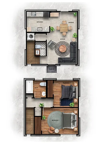 Floor plan 2 Bedroom