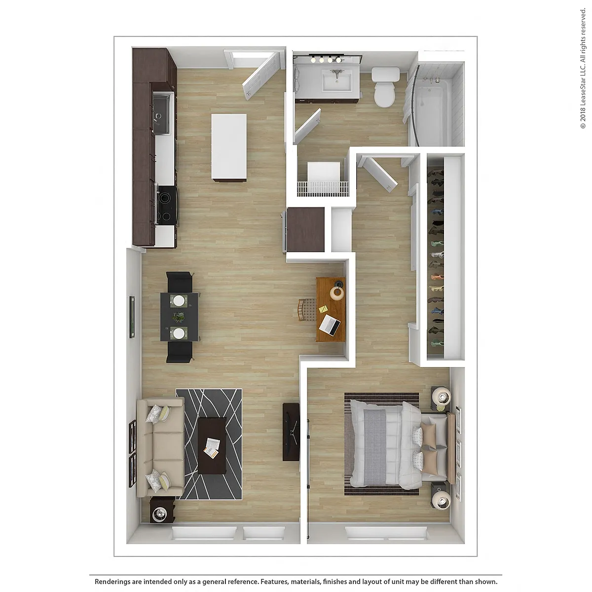Floor plan 1X1 A