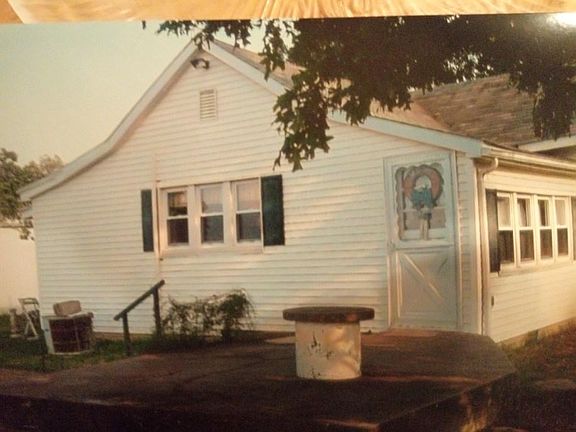 back door - kitchen windows