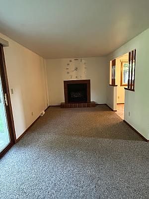 Large Living Room with a gas fireplace