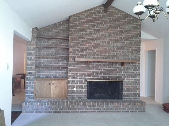 Fire place in center of home