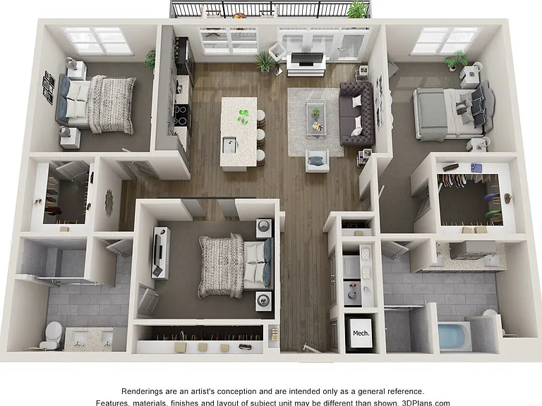 C1 floor plan Preserve at Westfields