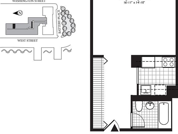2nd image of 1 West St APT 2513