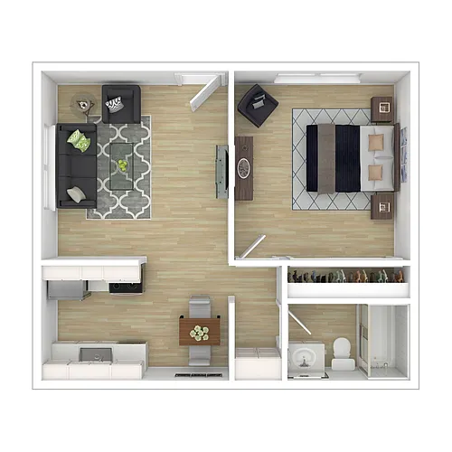 Floor plan One Bedroom