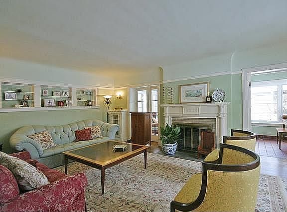 Beautiful living room with traditional detail