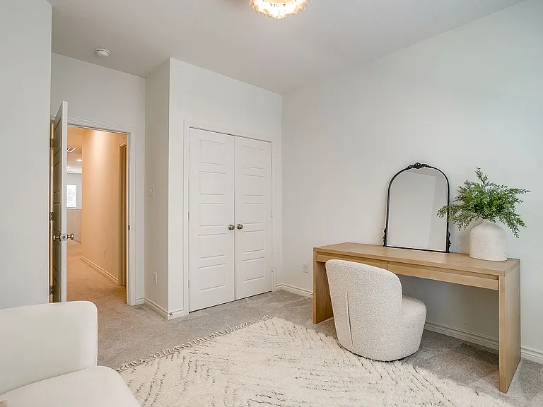 Bedroom #2 (full-sized with walk in closet) connected to full bathroom