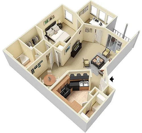 Floor plan Indigo with Den