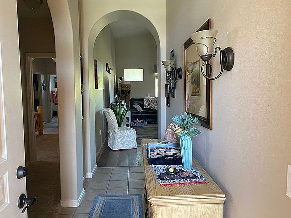 At front door entrance.