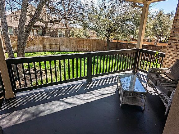 Covered back porch