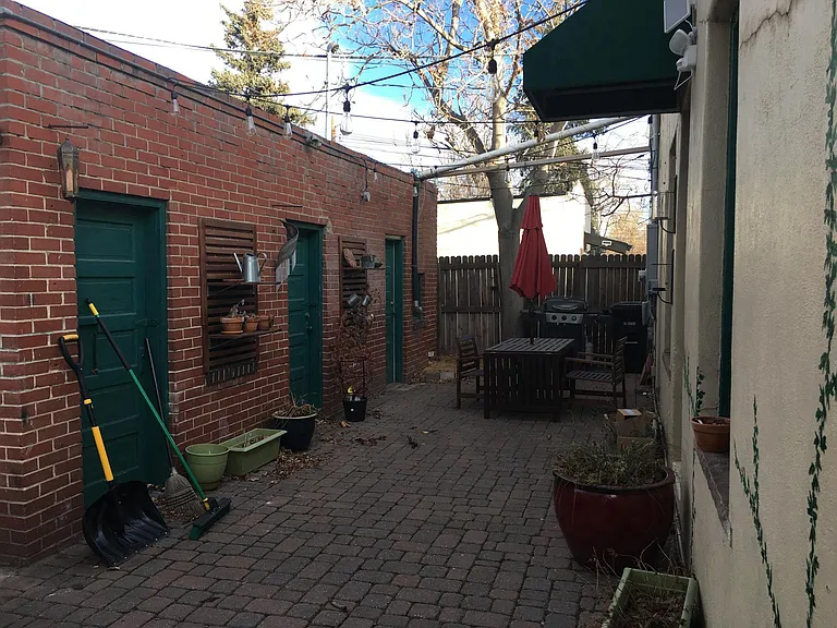 Large private patio