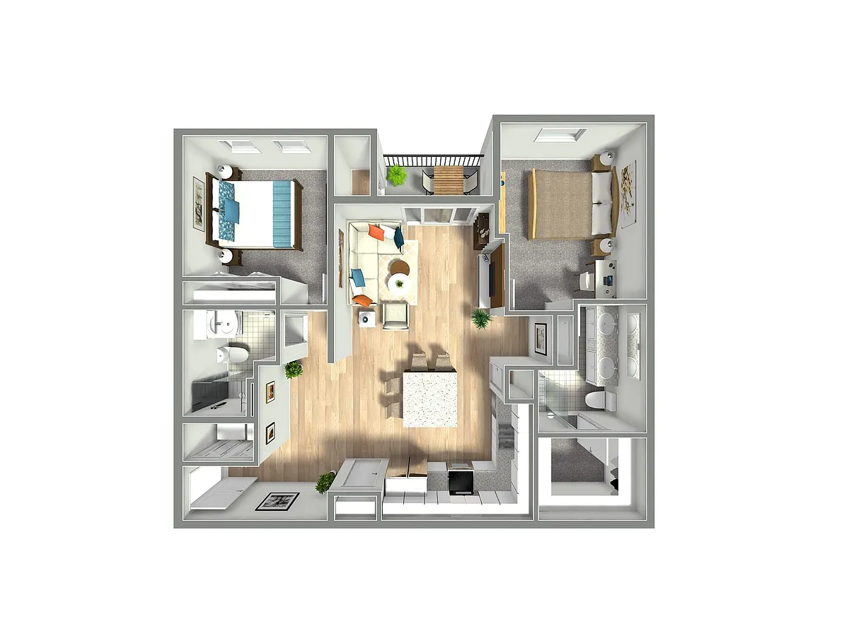 Floor plan 2X2 E