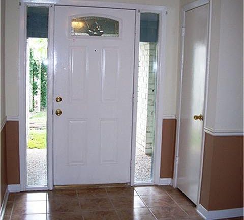Greet your guests in style in this gorgeous private entry.
