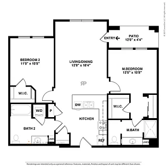 Floor plan TWO.1L W/ 2 Car Attached Garage