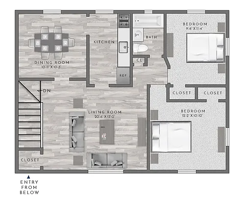 Floor plan B1 - 2X1