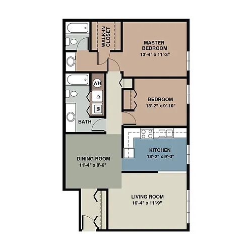 Floor plan Remodel 2 Bedroom